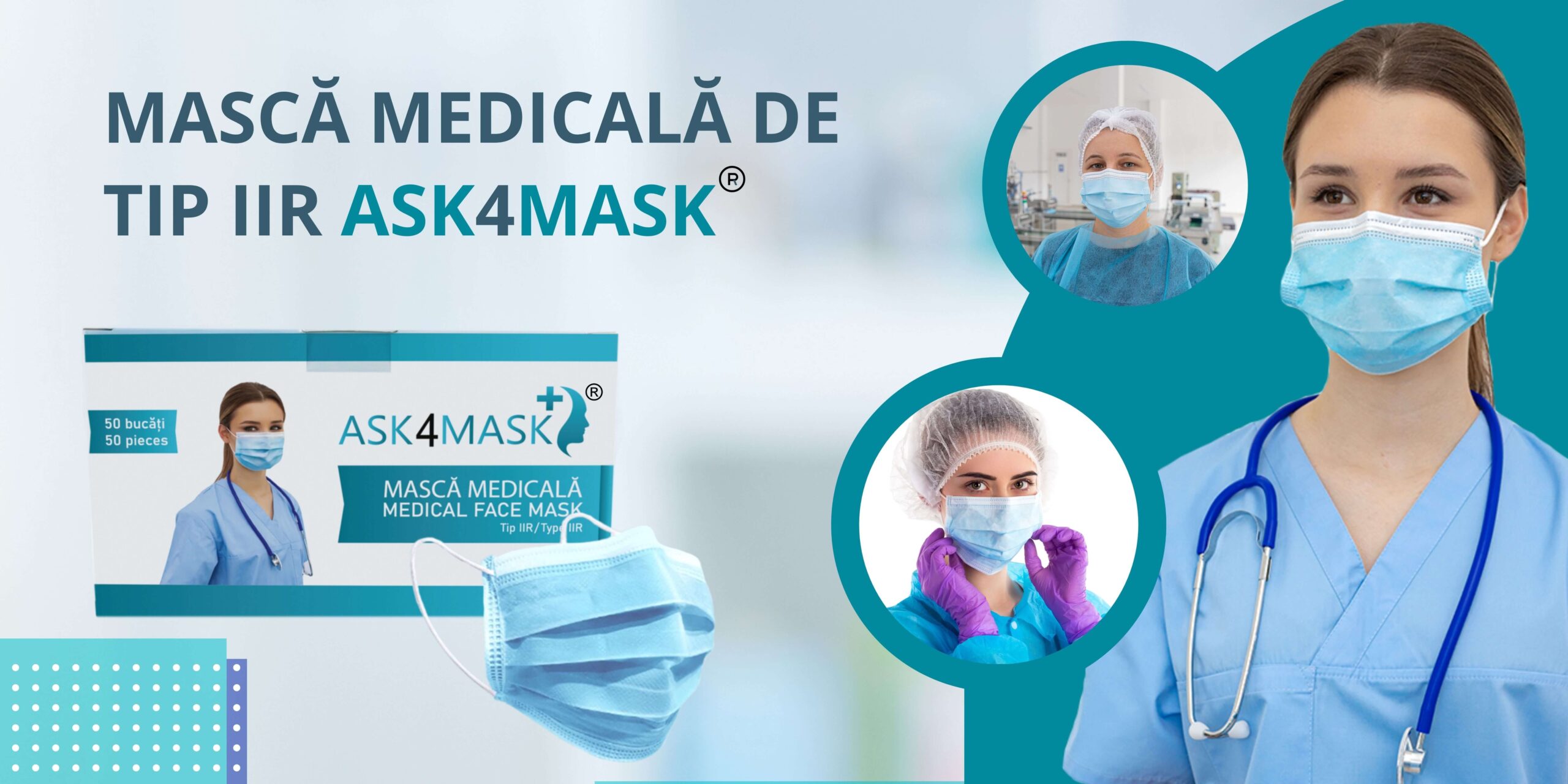 Masti medicale tip IIR ASK4MASK by EliMedical - cutie 50 buc - imagine 7